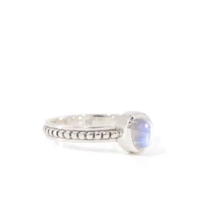 Moonstone 1.38 Carat Sterling Silver Handcrafted Gemstone Ring