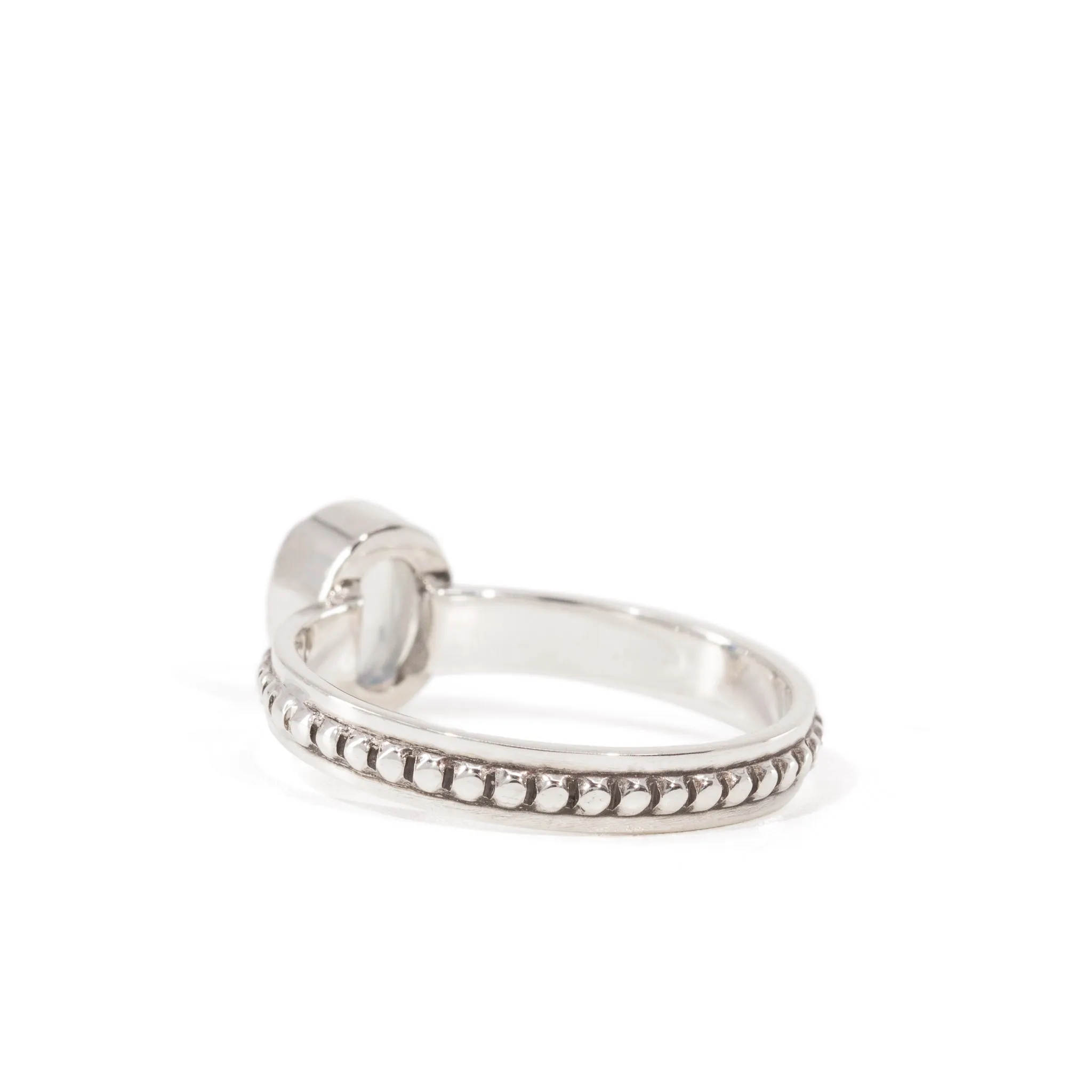 Moonstone 1.38 Carat Sterling Silver Handcrafted Gemstone Ring