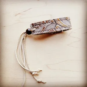 Narrow Cuff w/ Adjustable Ties in Gilded Cowboy