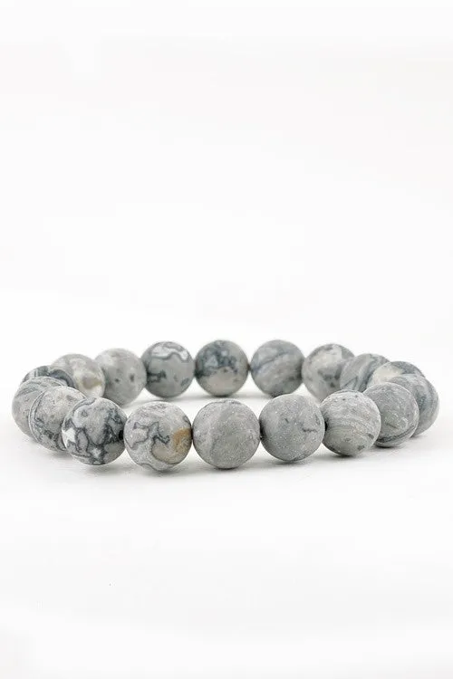 Natural Stone Beaded Bracelet