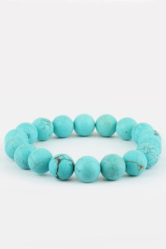 Natural Stone Beaded Bracelet