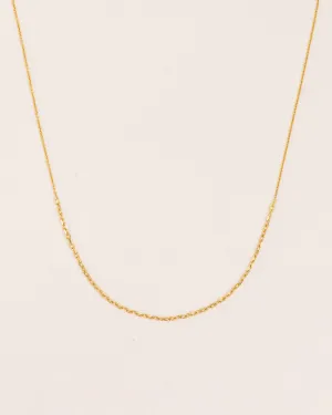 Necklace with mixed chains in 18 ct. gold