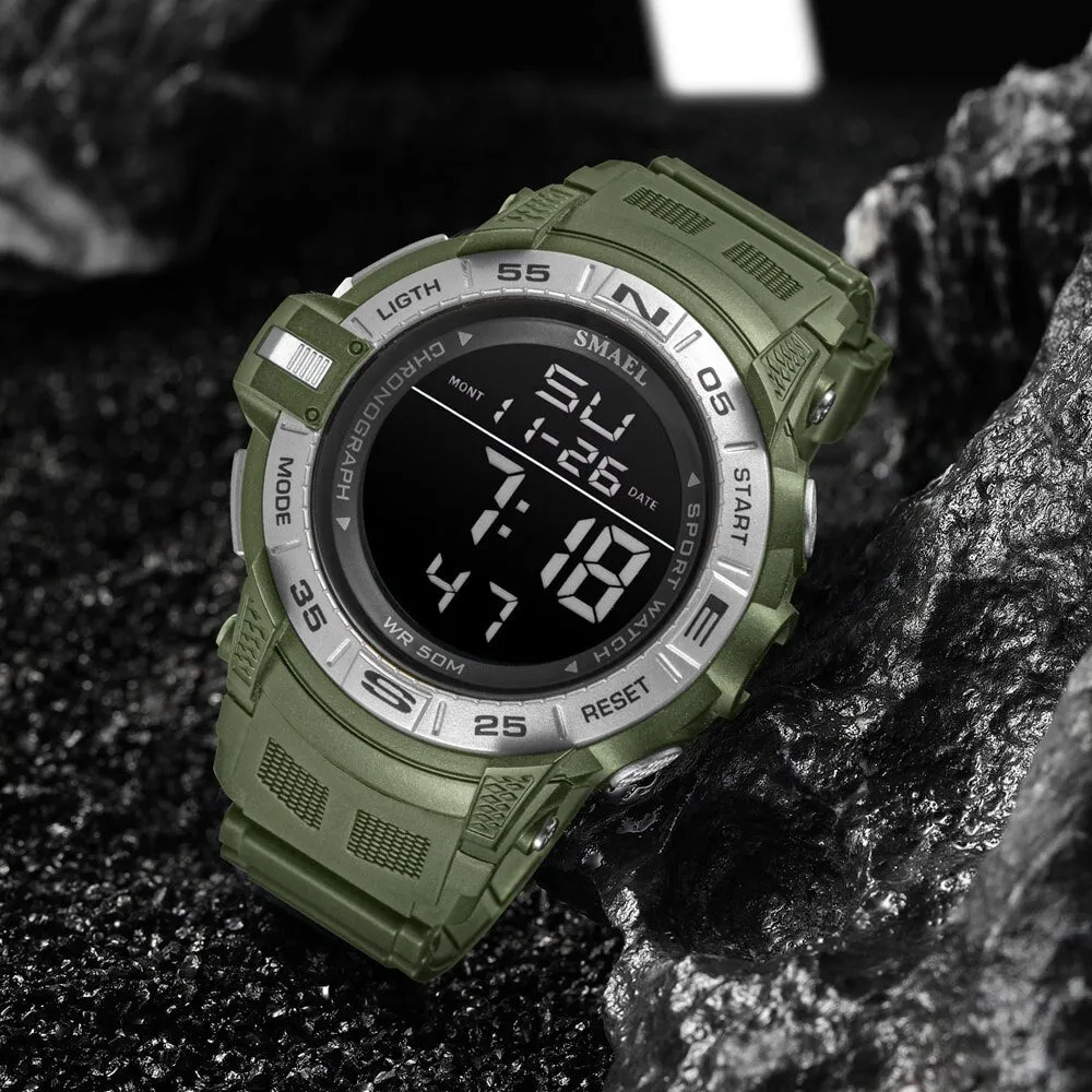 New SMAEL Top Luxury Brand Men Watch Digital Waterproof Sport Wrist Watch LED Luminous Military Date Watches Relogio Masculino