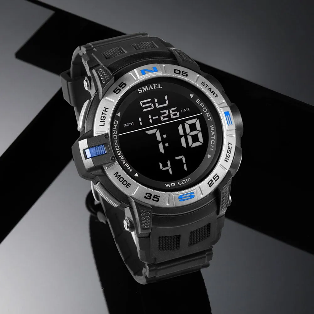 New SMAEL Top Luxury Brand Men Watch Digital Waterproof Sport Wrist Watch LED Luminous Military Date Watches Relogio Masculino