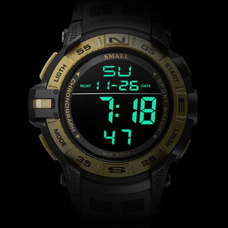 New SMAEL Top Luxury Brand Men Watch Digital Waterproof Sport Wrist Watch LED Luminous Military Date Watches Relogio Masculino