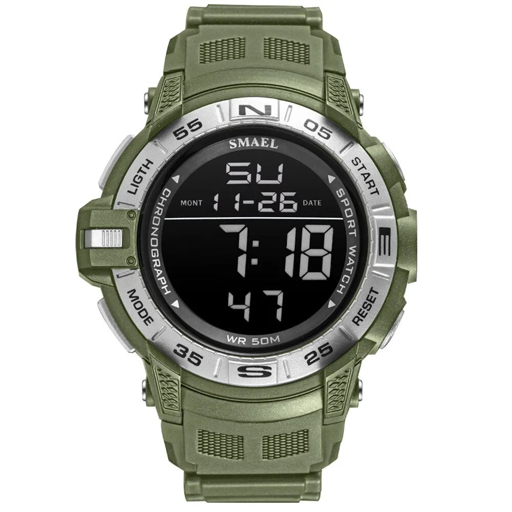 New SMAEL Top Luxury Brand Men Watch Digital Waterproof Sport Wrist Watch LED Luminous Military Date Watches Relogio Masculino