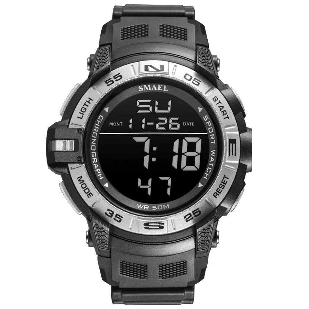 New SMAEL Top Luxury Brand Men Watch Digital Waterproof Sport Wrist Watch LED Luminous Military Date Watches Relogio Masculino