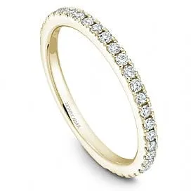 Noam Carver 14k Yellow Gold Claw Set Diamond Band