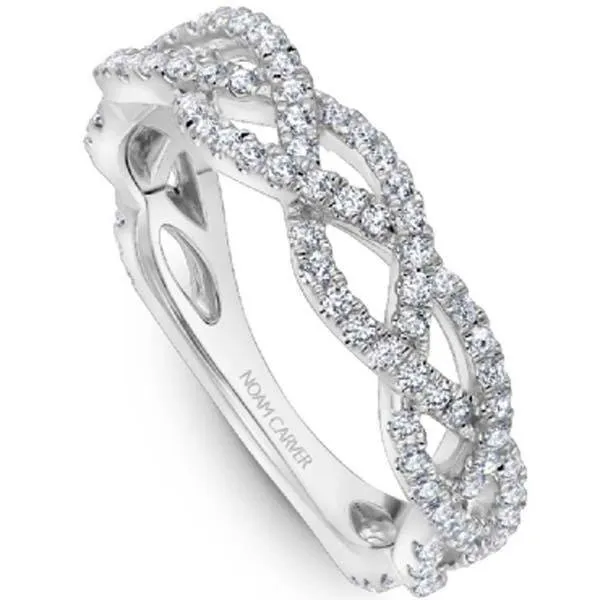 Noam Carver Interwoven Twist Diamond Stackable Band