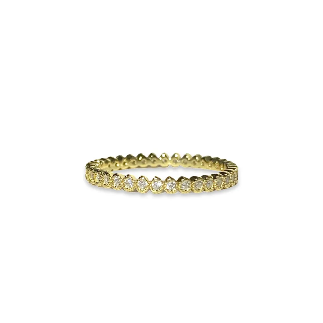 Noelia Teardrop Pattern Ring