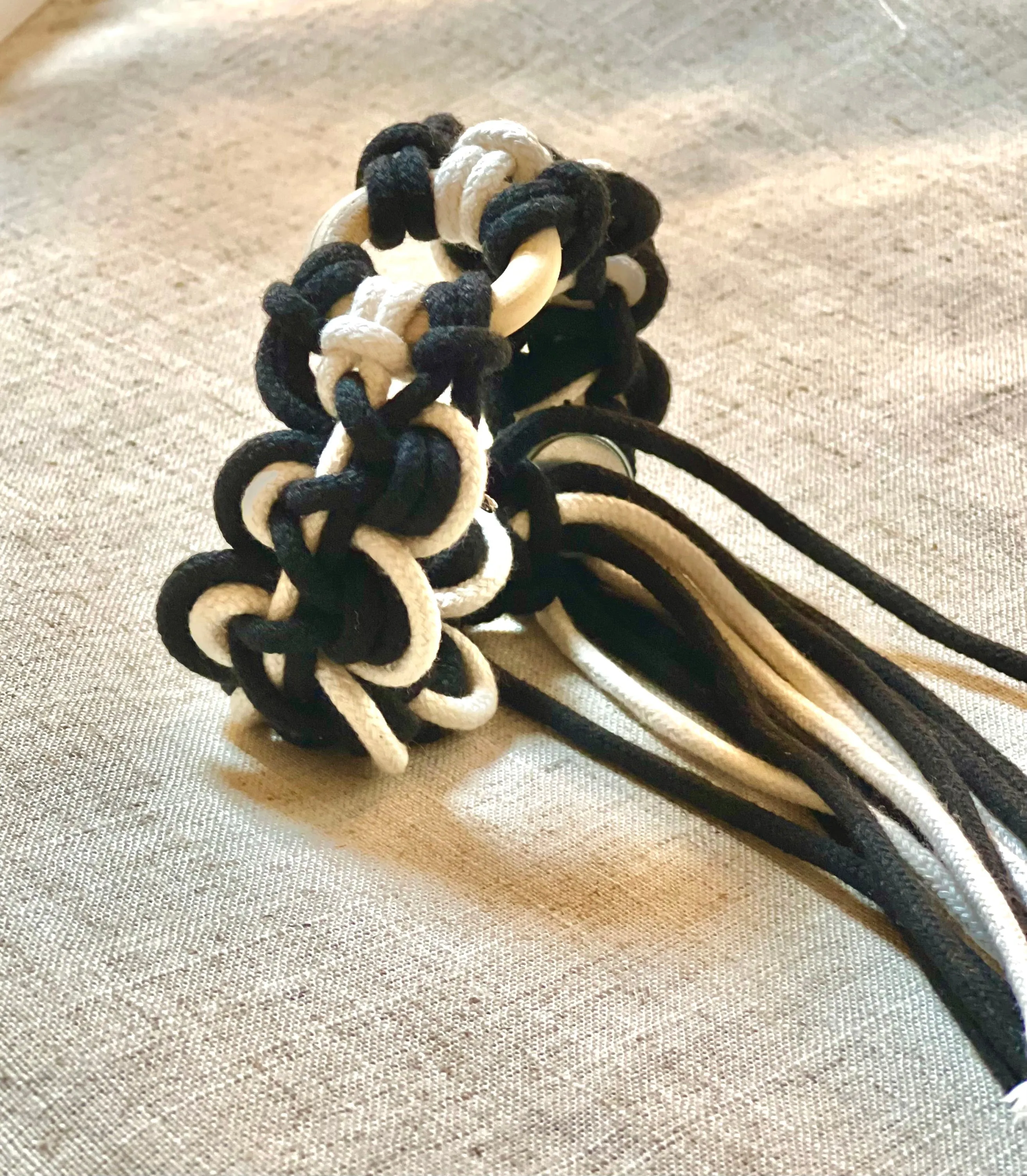 Noir et Blanc Cuff Bracelet