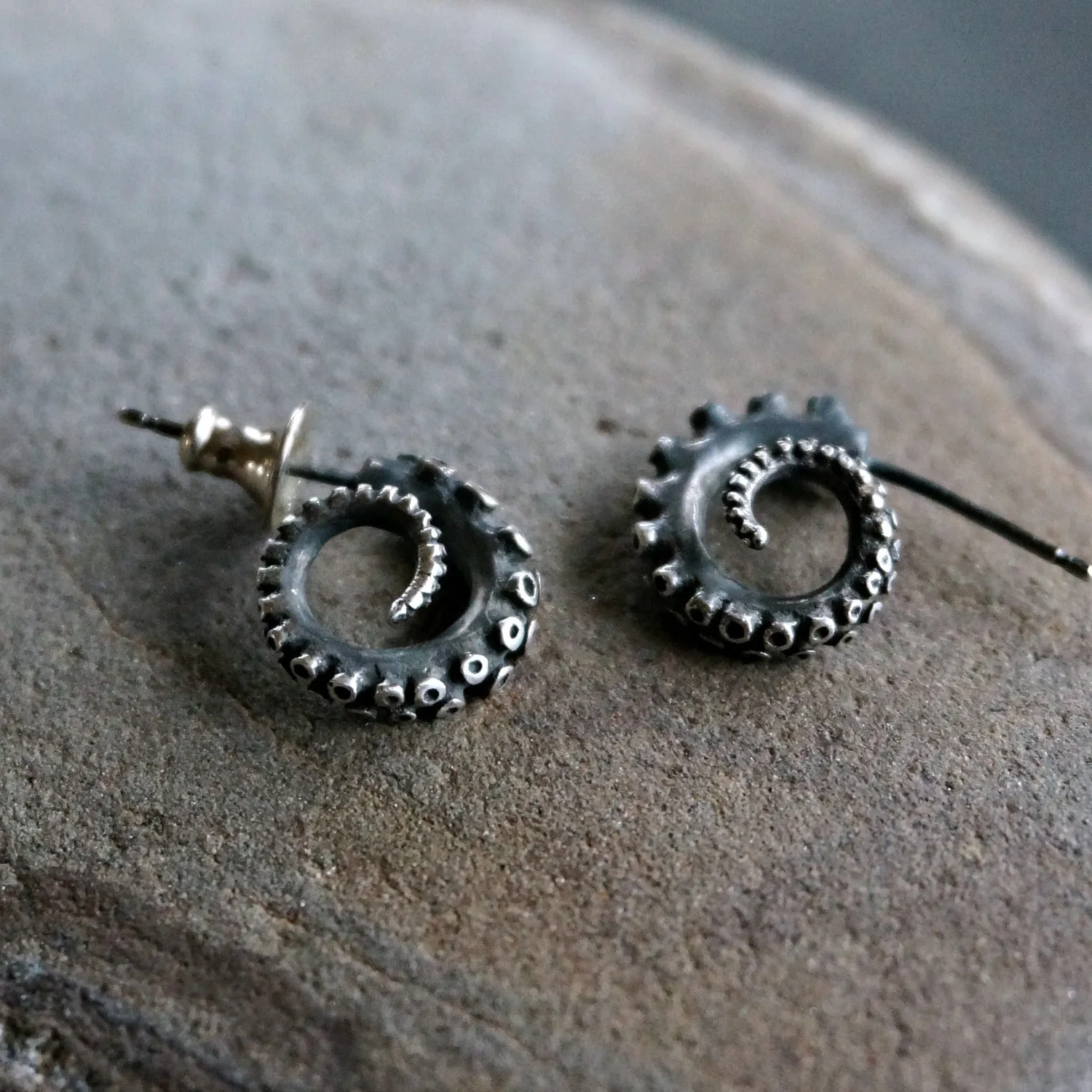 Octopus Hoop Earrings Small