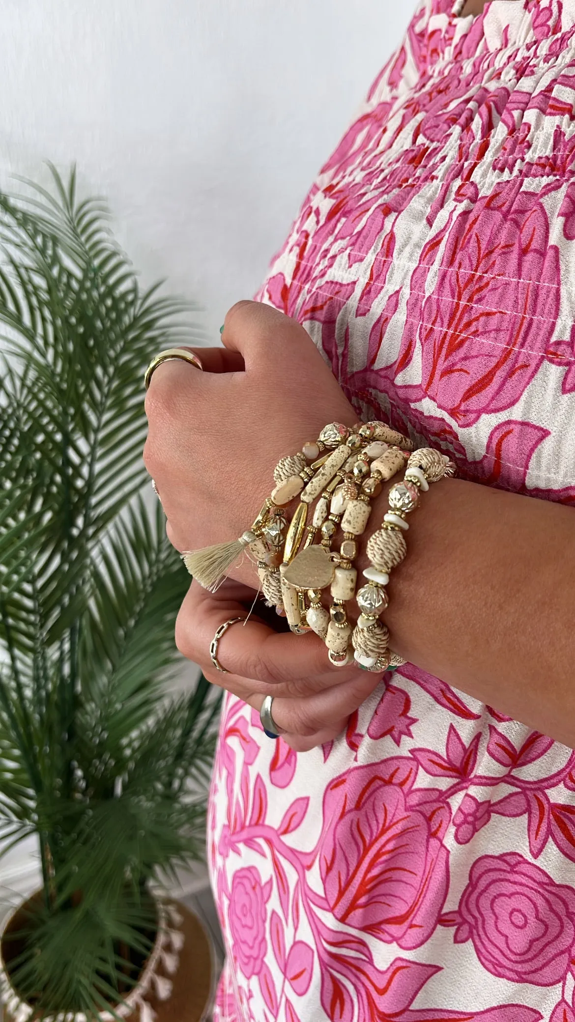 Odyssey Bracelet Stack, Ivory