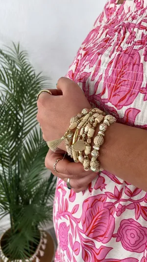 Odyssey Bracelet Stack, Ivory
