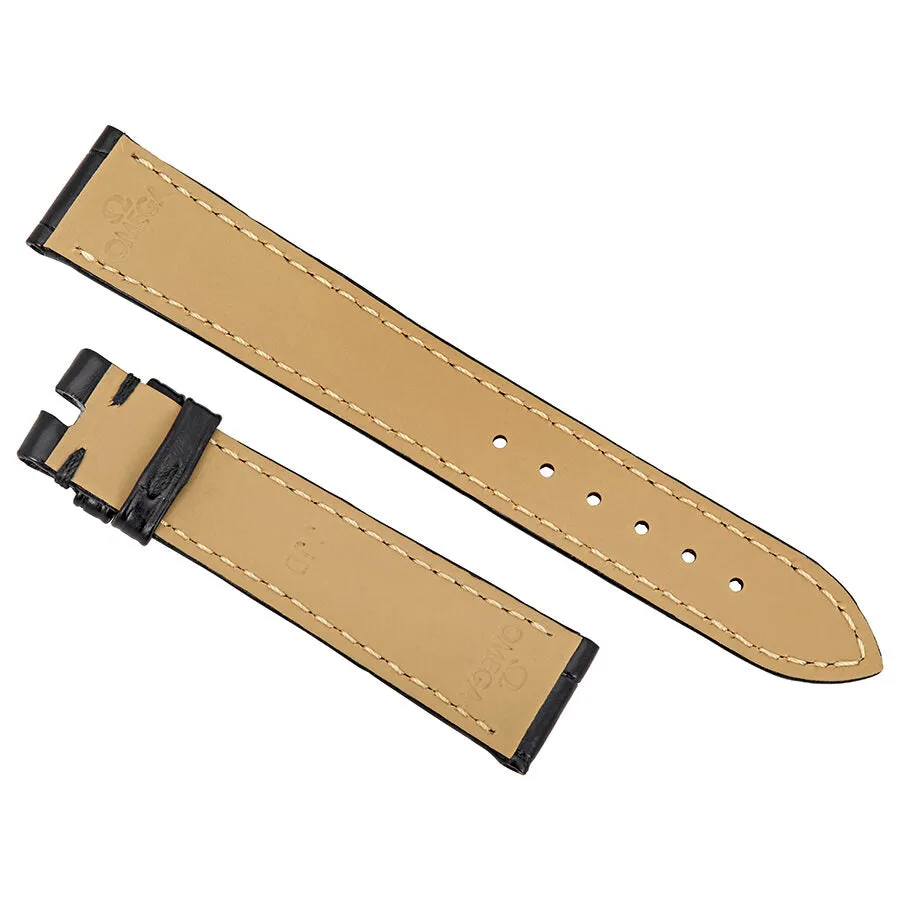 Omega Black Leather Strap 32CUZ002757