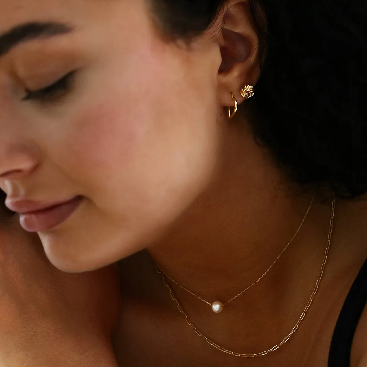 Open Heart Hoop Earrings | 9K Yellow Gold