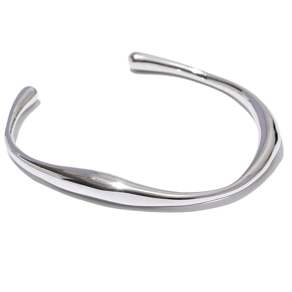 Opening 316 Stainless Steel Wrist Bracelet Bangle Jewelry for Women