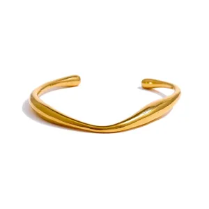 Opening 316 Stainless Steel Wrist Bracelet Bangle Jewelry for Women