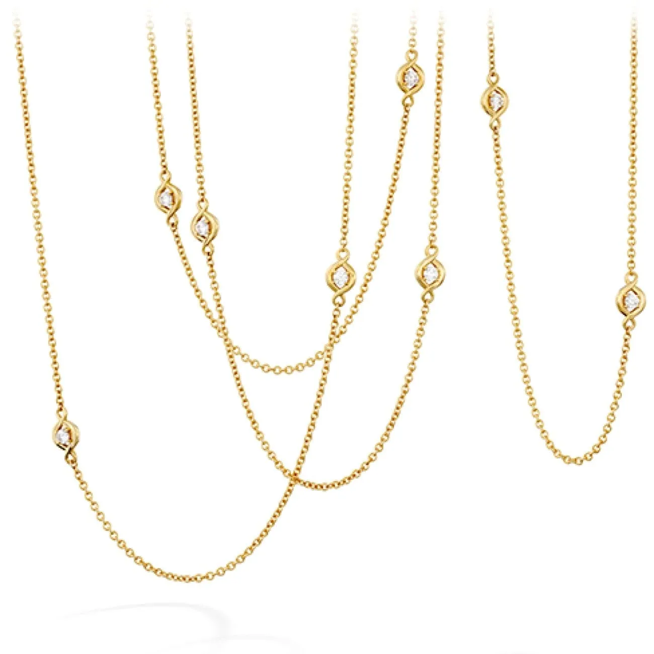 Optima Station 18K Yellow Gold Necklace