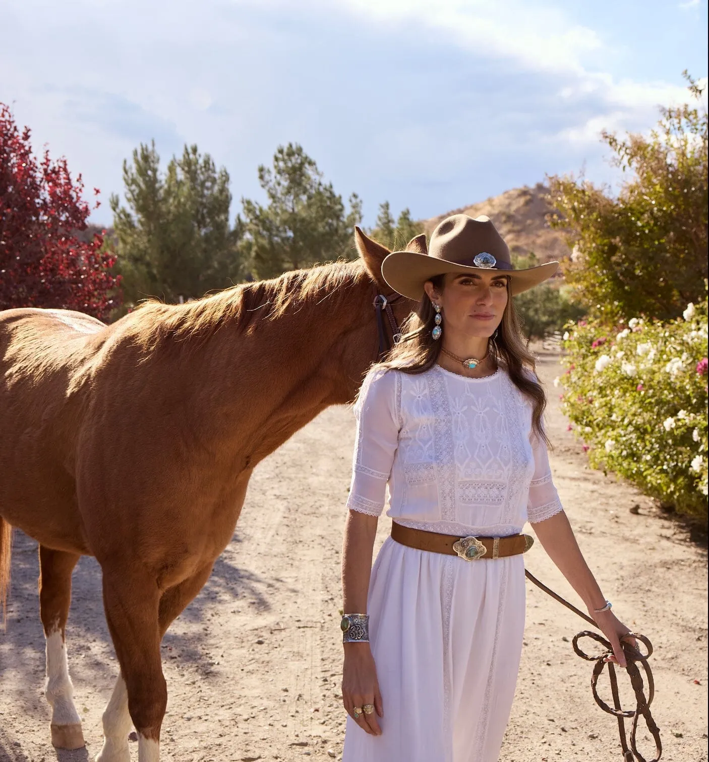 Oval Turquoise Concho Choker