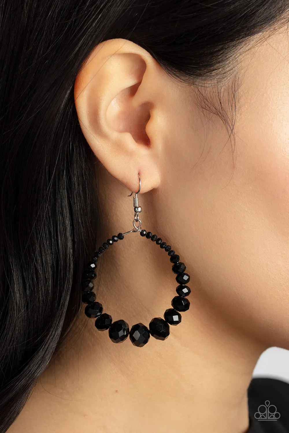 Paparazzi Astral Aesthetic - Black Earring