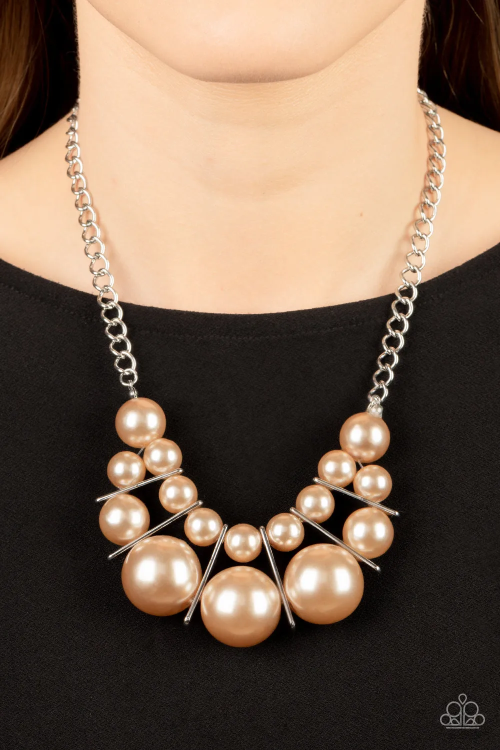 Paparazzi Challenge Accepted - Brown Necklace