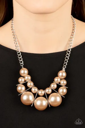 Paparazzi Challenge Accepted - Brown Necklace
