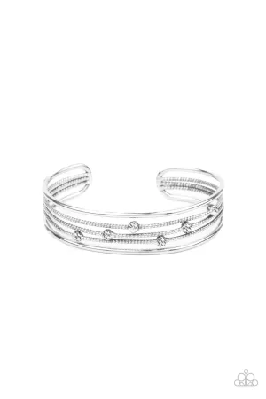 Paparazzi Extra Expressive - Silver Bracelet