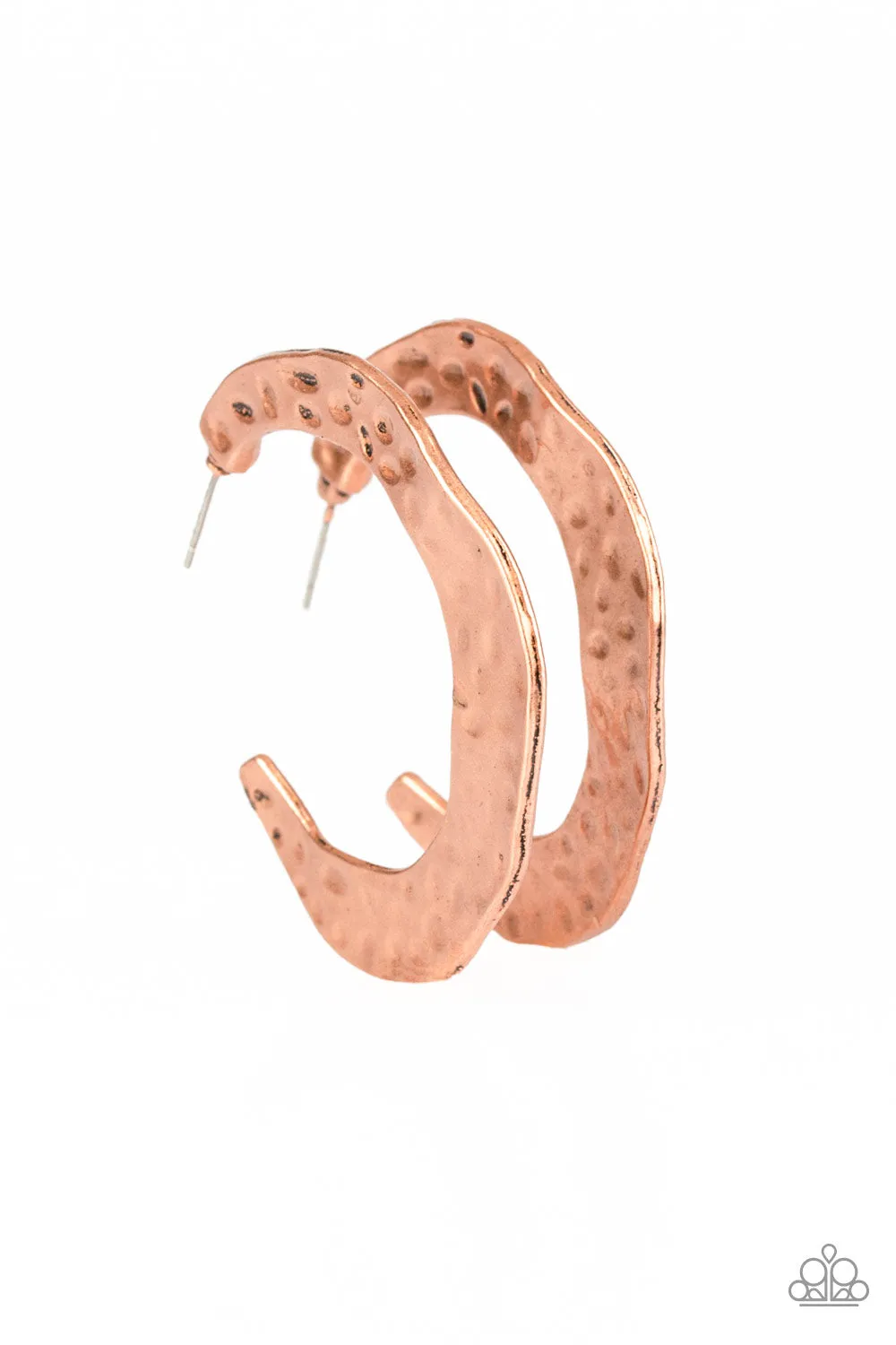 Paparazzi The HOOP Up - Copper Hoop Earrings