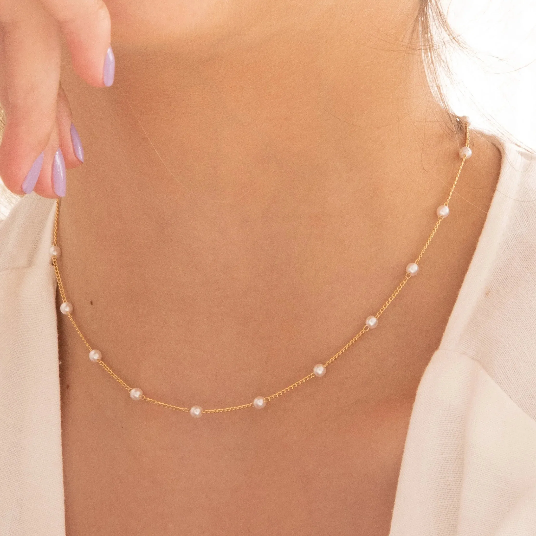 Pearl Choker   Earrings