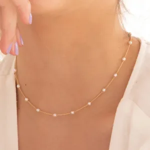 Pearl Choker   Earrings
