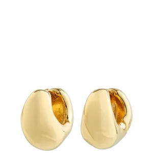 Pilgrim Light Gold Chunky Hoop Earrings