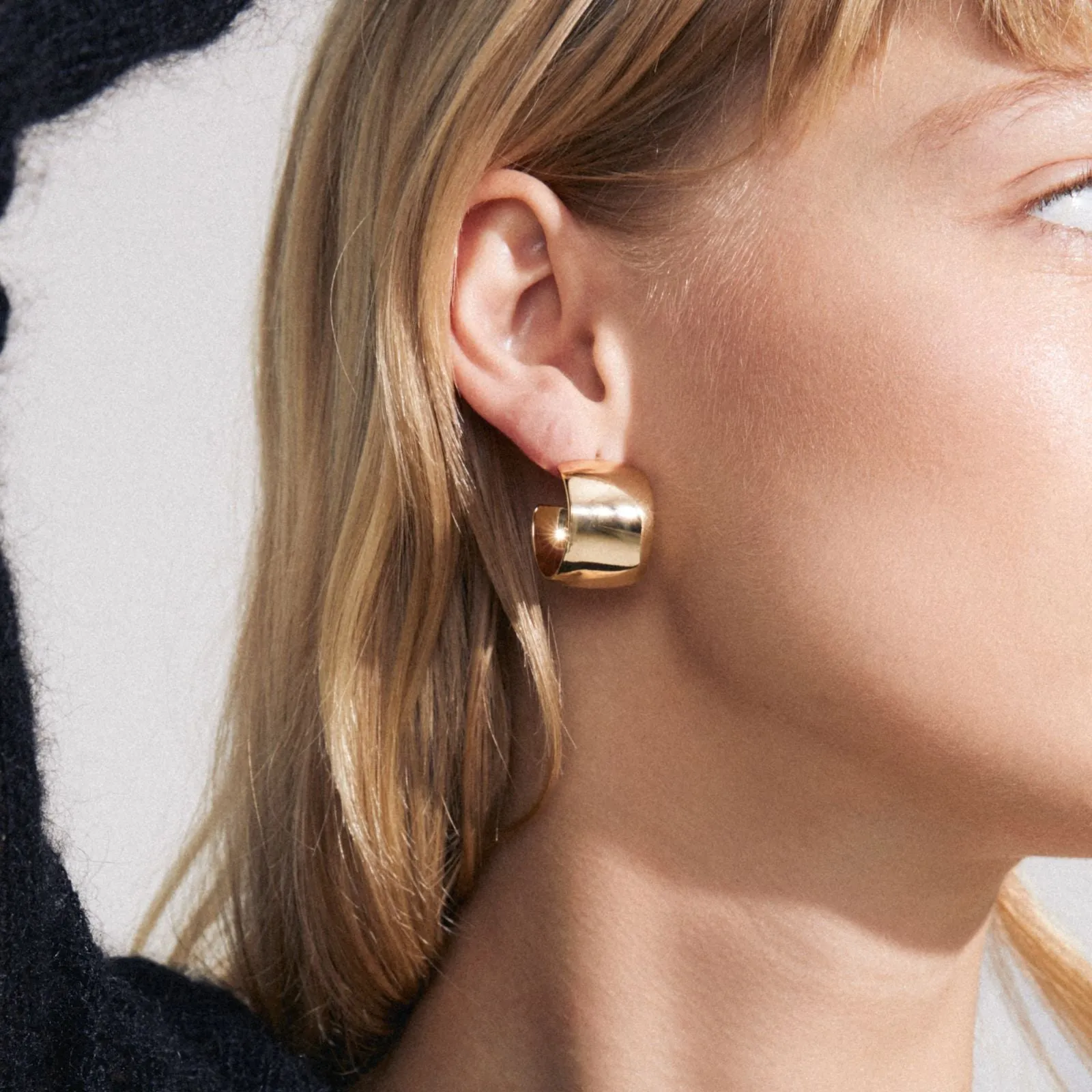 Pilgrim Talulla Gold Chunky Hoop Earrings