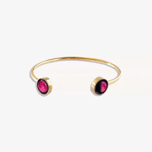 Pink Moon Lunar Dyad Cuff in Gold