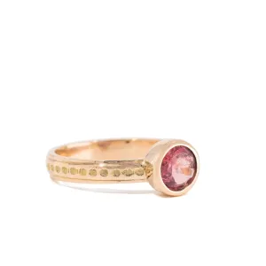 Pink Tourmaline .78 Carat 14k Handcrafted Gemstone Ring