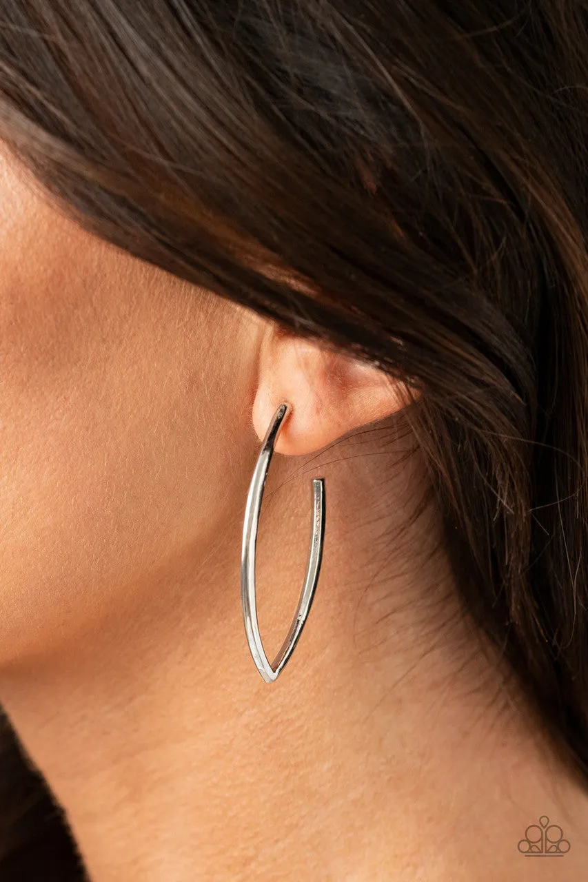 Point-Blank Beautiful Silver Paparazzi Earrings