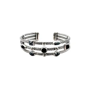 Pre-Owned David Yurman Three-Row Confetti Cuff