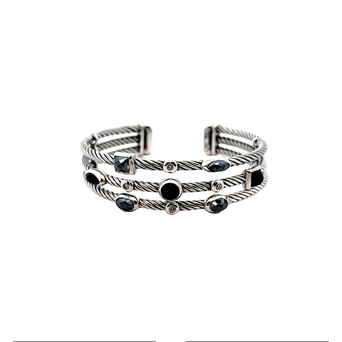 Pre-Owned David Yurman Three-Row Confetti Cuff