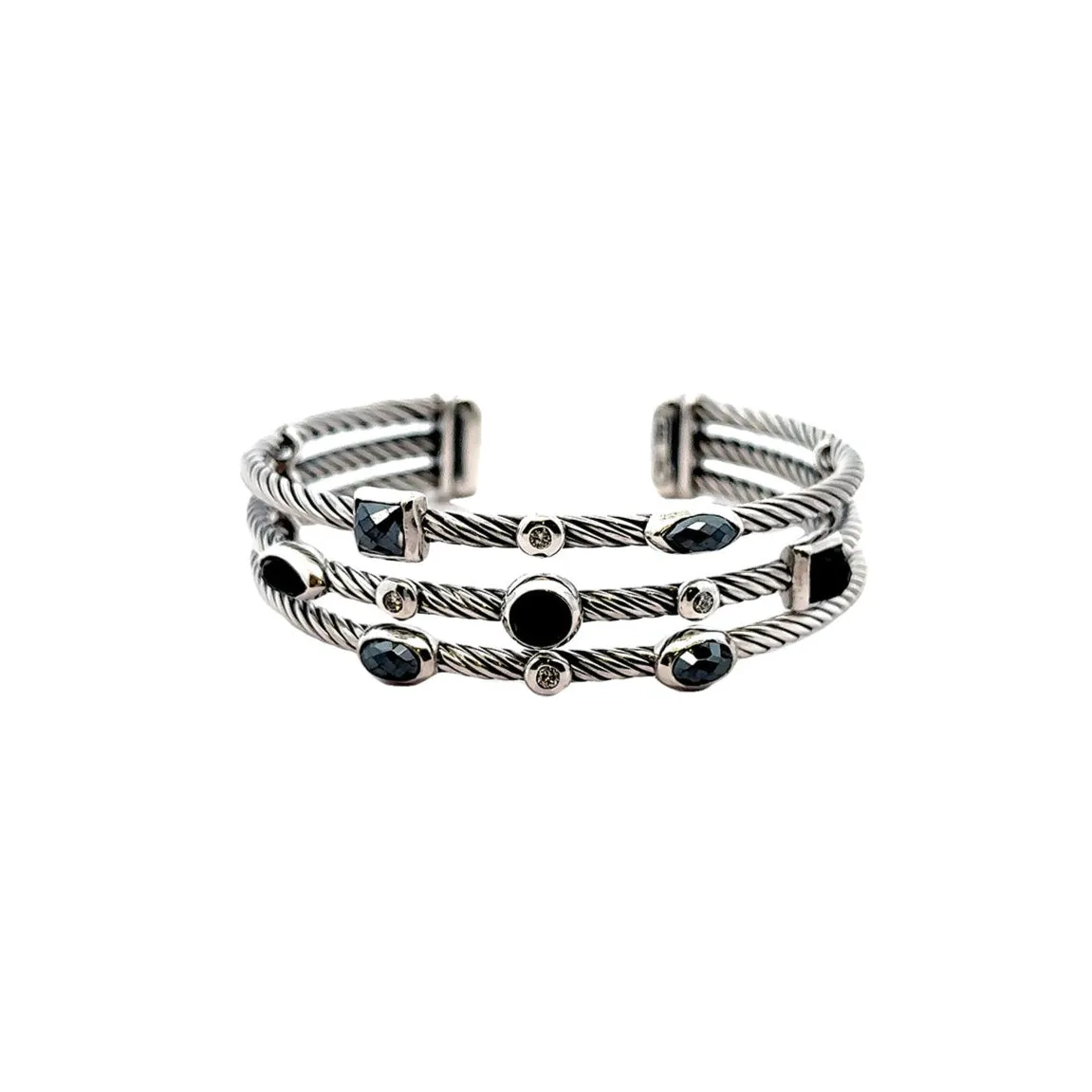 Pre-Owned David Yurman Three-Row Confetti Cuff