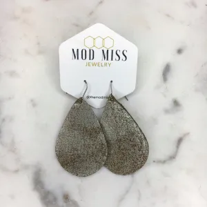 "Brown Sugar" Chunky Teardrop Earrings