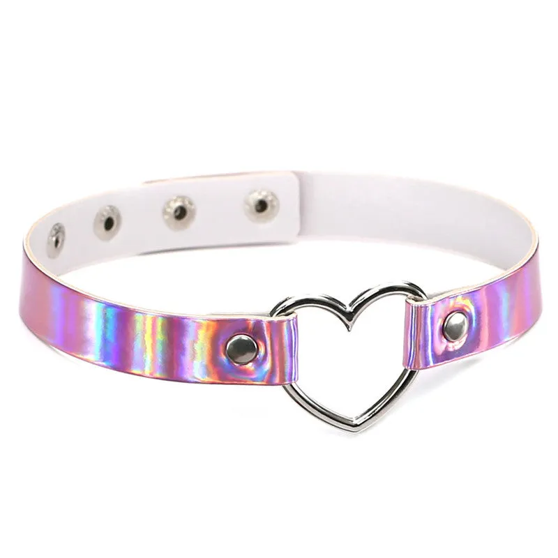 "HARAJUKU LASER LOVE HEART" CHOKER Y040101