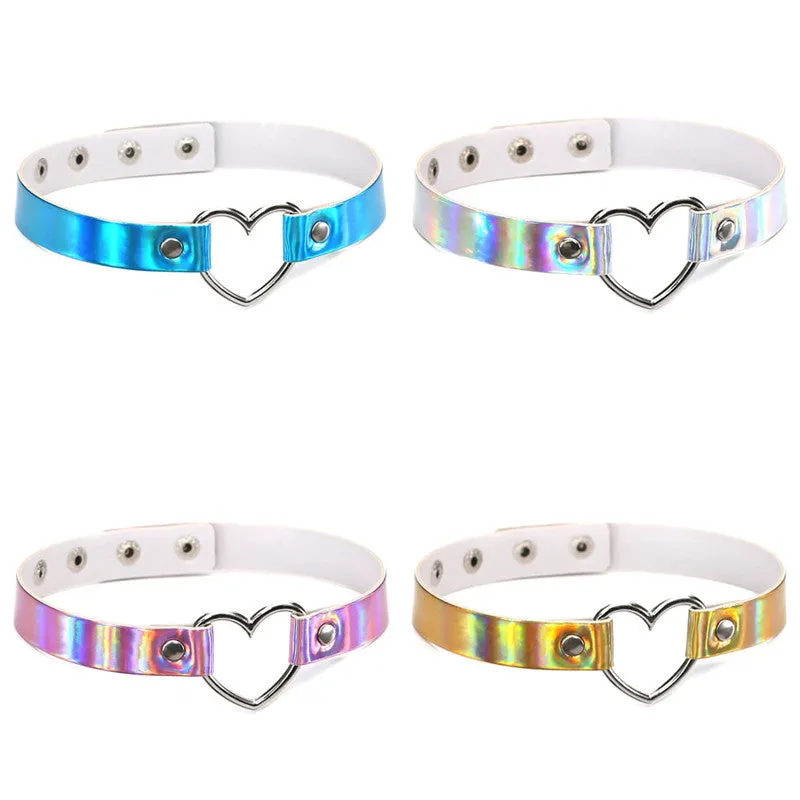 "HARAJUKU LASER LOVE HEART" CHOKER Y040101