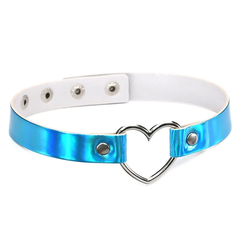 "HARAJUKU LASER LOVE HEART" CHOKER Y040101
