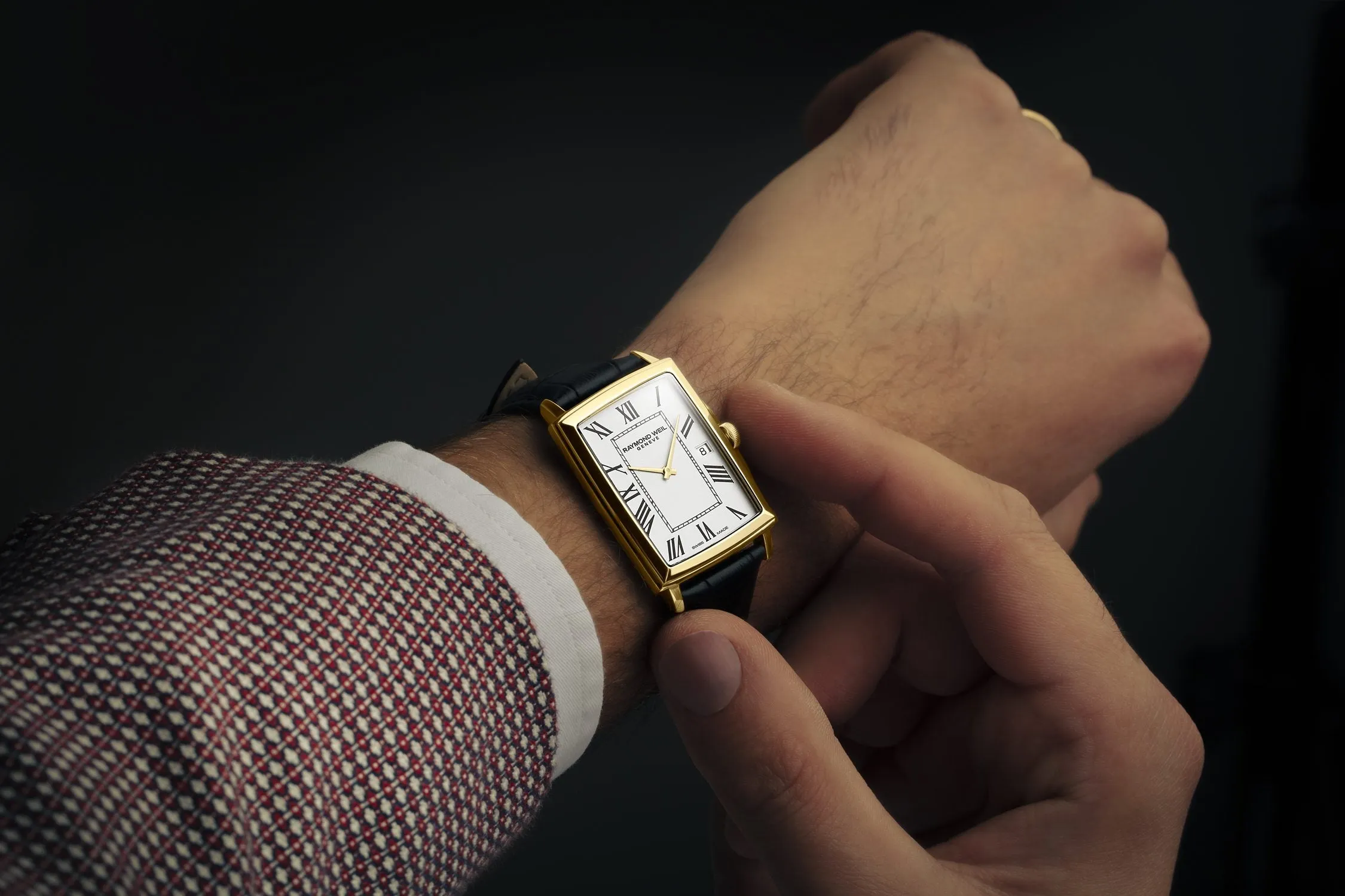 Raymond Weil Toccata Gents Gold PVD on Leather