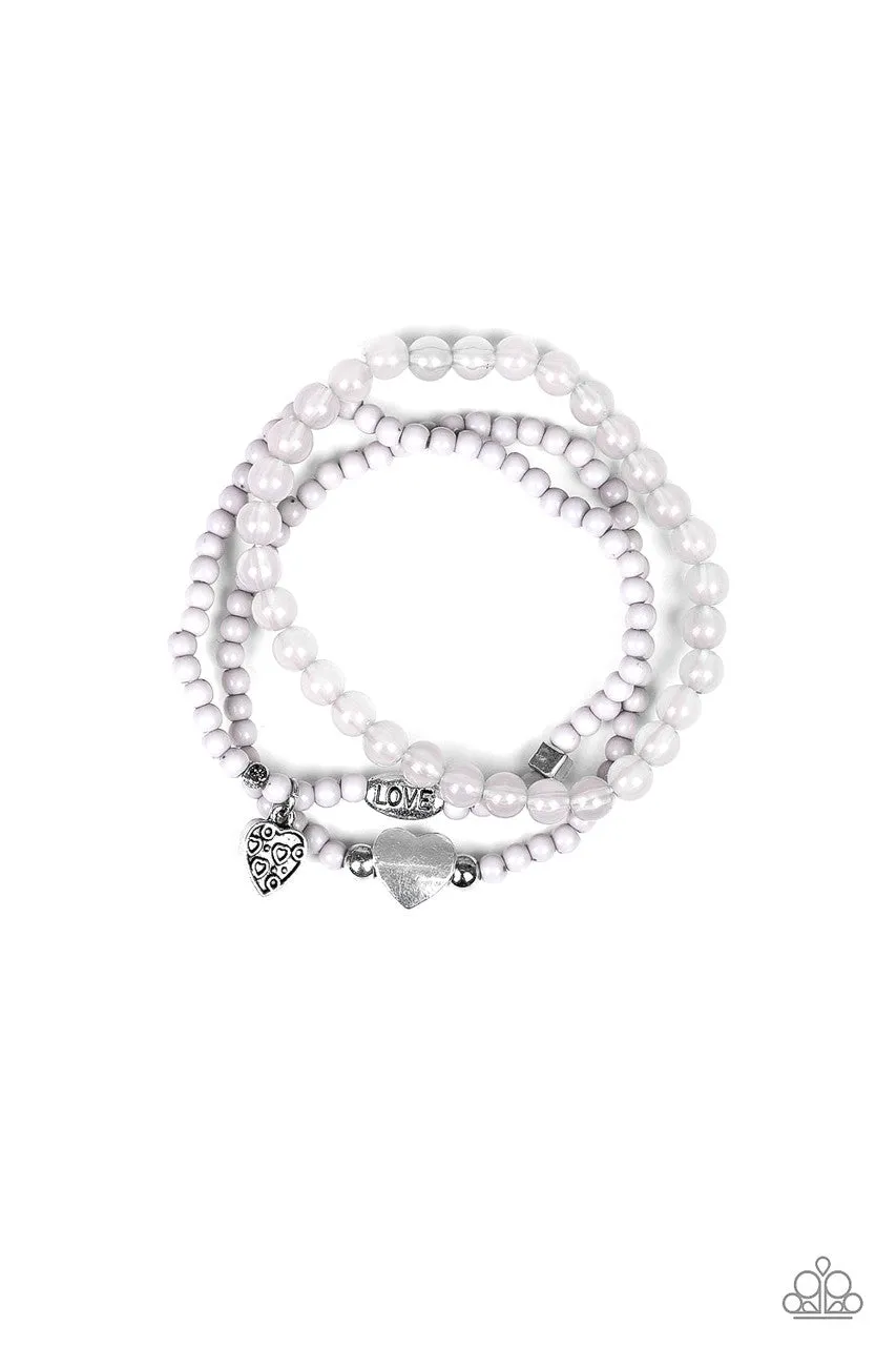 Really Romantic Silver Paparazzi Bracelet