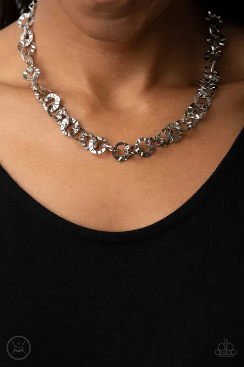 Rebel Grit - Silver Choker Necklace