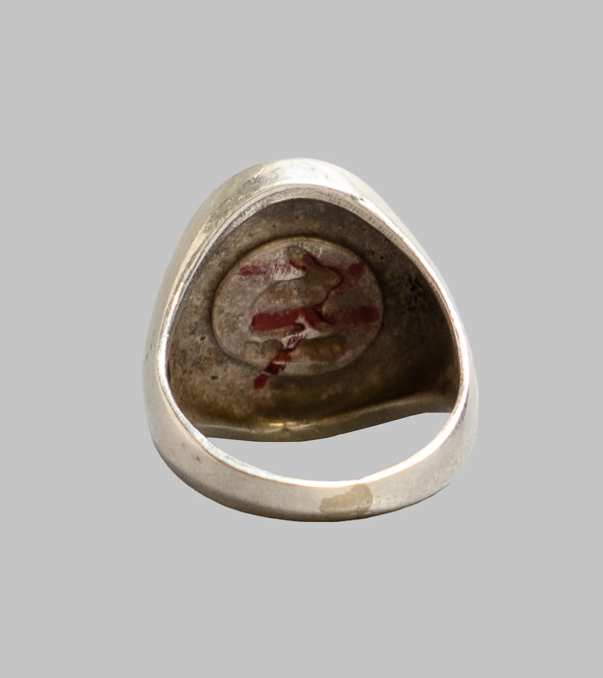 Red Rabbit Large Signet Stone Rings #5 /US7