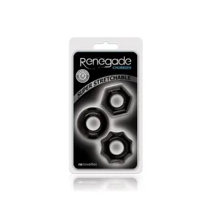Renegade Chubbies Cock Rings - Black