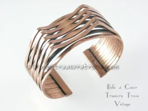 Renoir Copper Cuff Bracelet Interplay Vintage MCM
