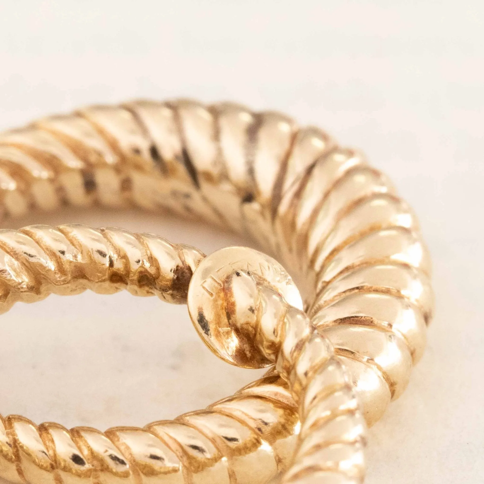 Retro Twist Hinged Pierceless Earrings by Tiffany & Co.
